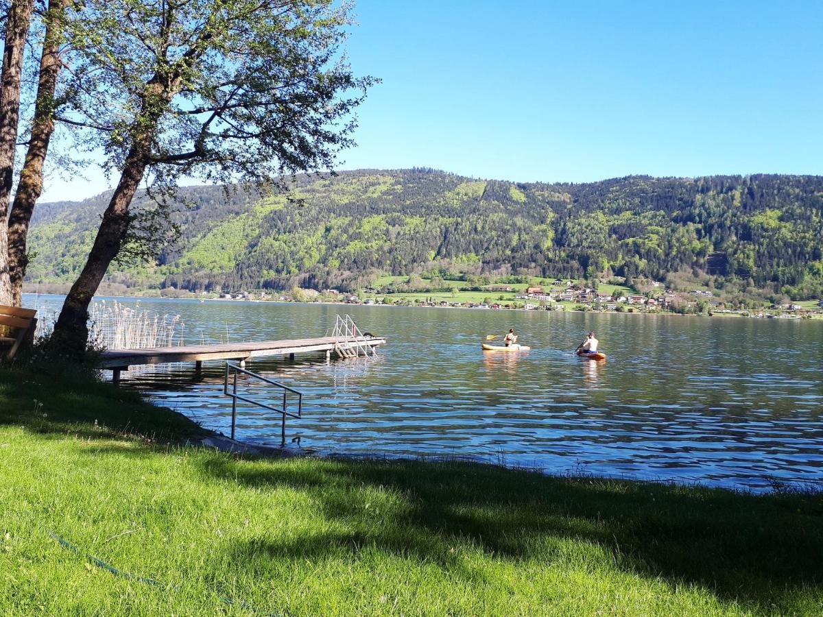 Anna Seeblick Appartement, Haus Haensel&Gretel Am Ossiachersee Mit Direktem Seezugang, Hallenbad Bodensdorf Exterior photo